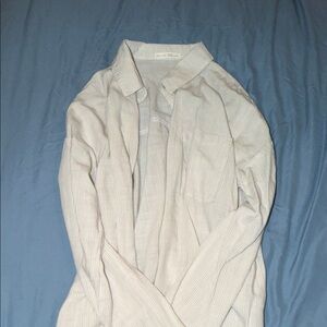 Women's Cream Button Down Shirt